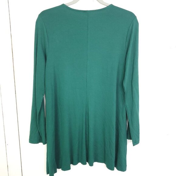Old Navy Top Womens Medium Green Scoop Neck Basic Casual Stretchy New Tags - Picture 8 of 8